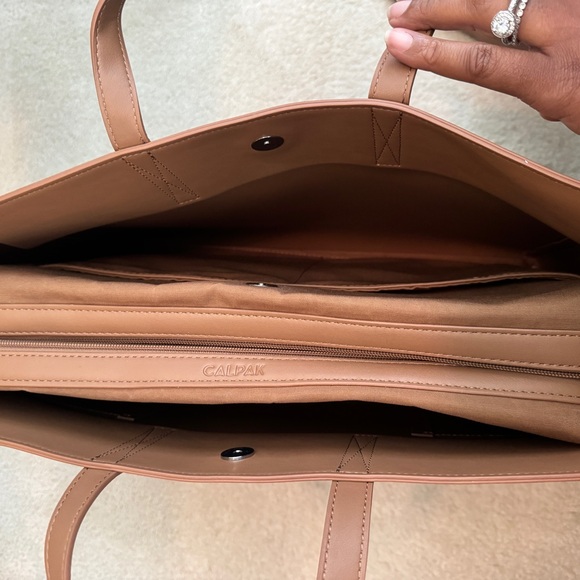 Calpak Brown Laptop Bag - Picture 5 of 12